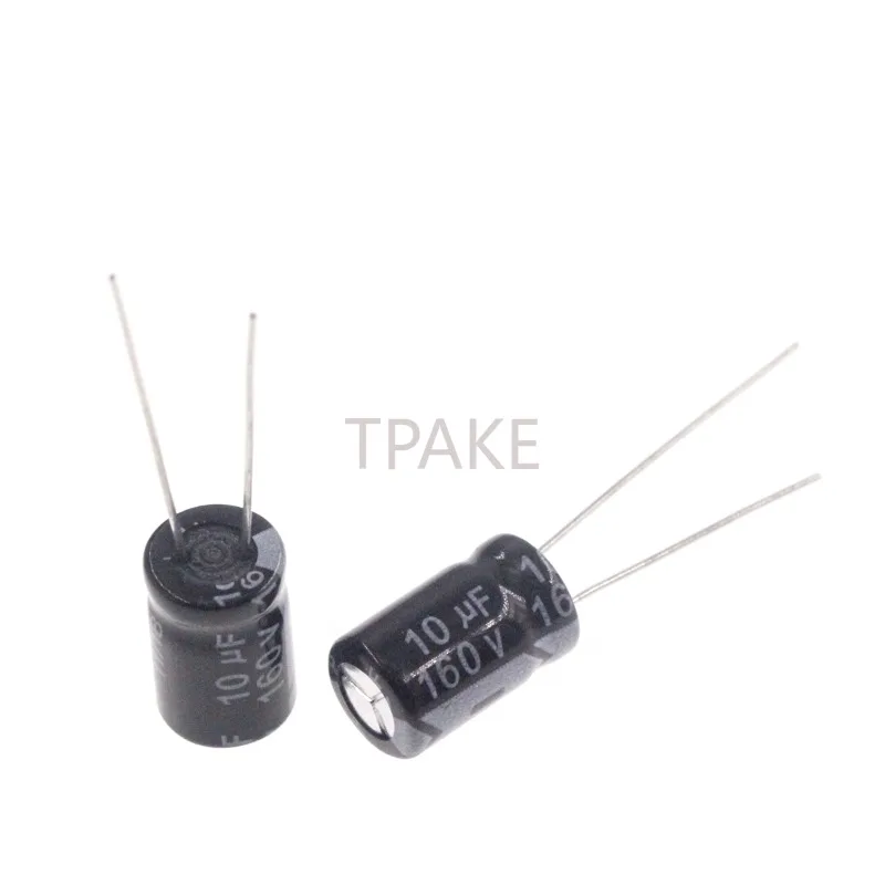 160V 1mF 2.2mF 4.7mF 10mF 22mF 33mF 47mF 100mF 220mF 330mF Aluminum Electrolytic Capacitor Radial