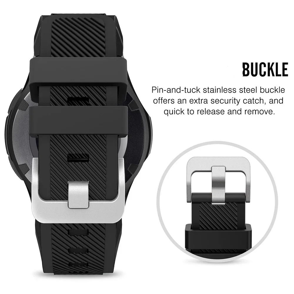 22mm Silicone Strap For Amazfit Balance Smartwatch Bracelet Correa For Amazfit Bip 6 5/Cheetah Round/Pro/GTR2 3 4 47MM Stratos 3