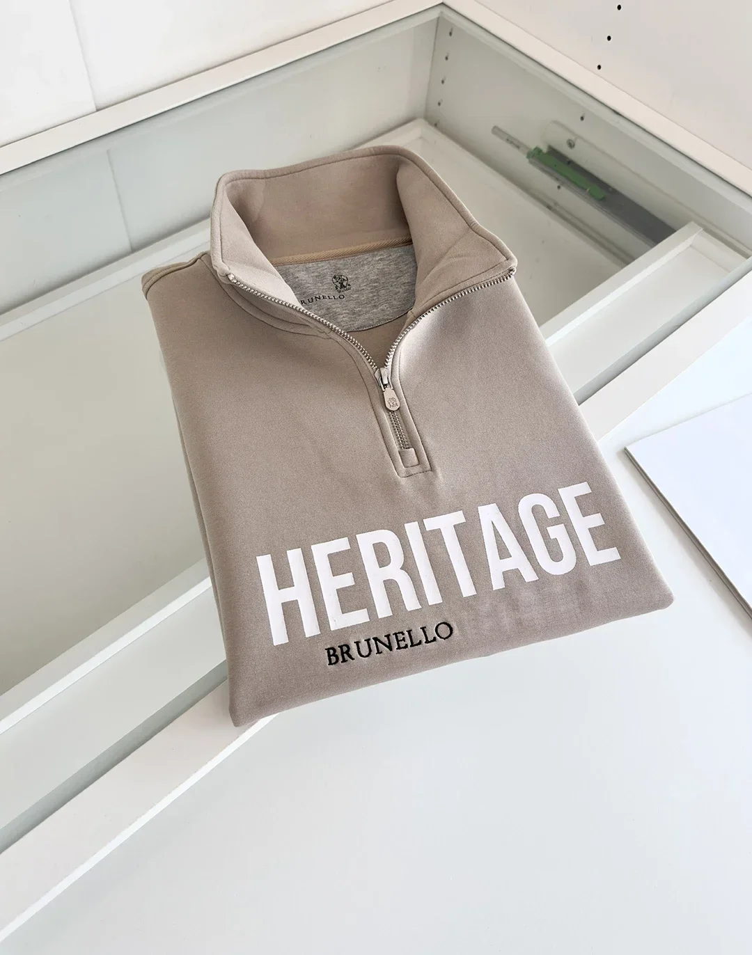 BLLIYOSS Half zip pullover hoodie Men 2024 New High Quality Old Money Printing Heritage Soft Air gap Exquisite Europe Italy