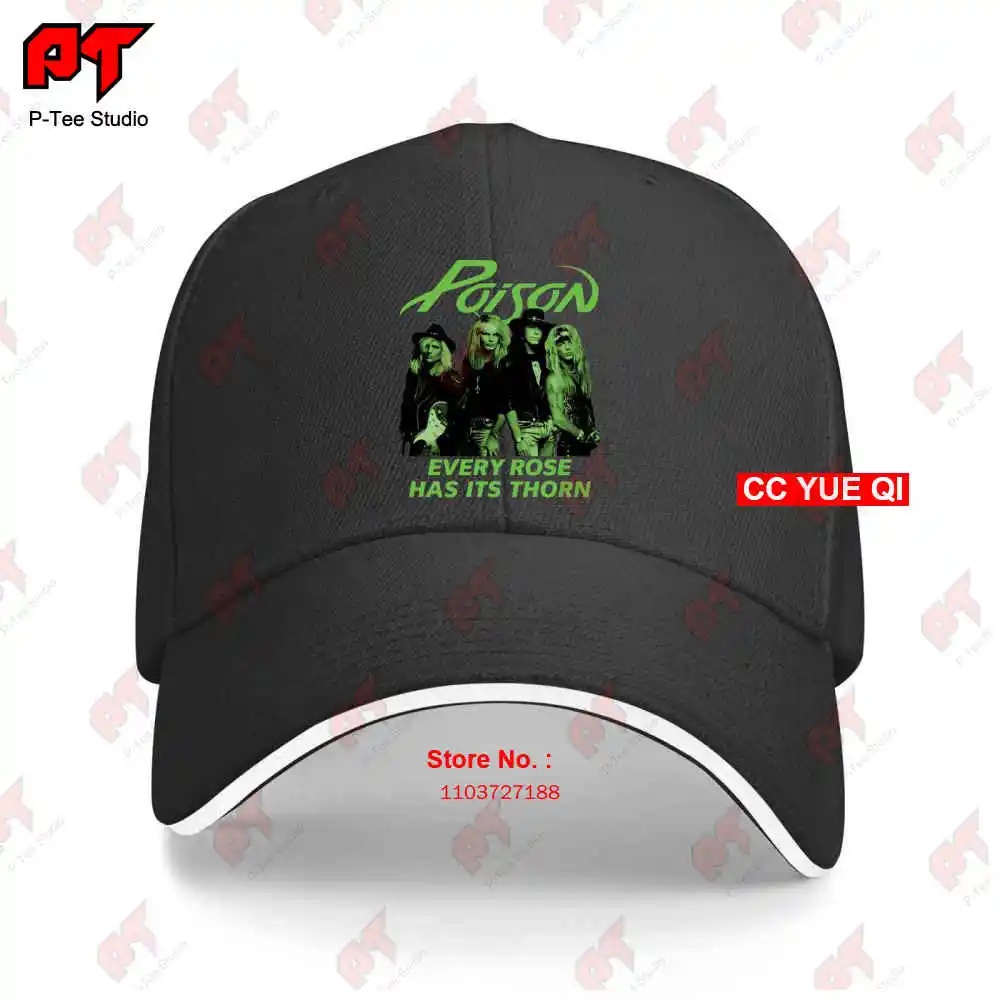 

Poison Every Rose Has Its Thorn Baseball Caps Truck Cap 1VD8