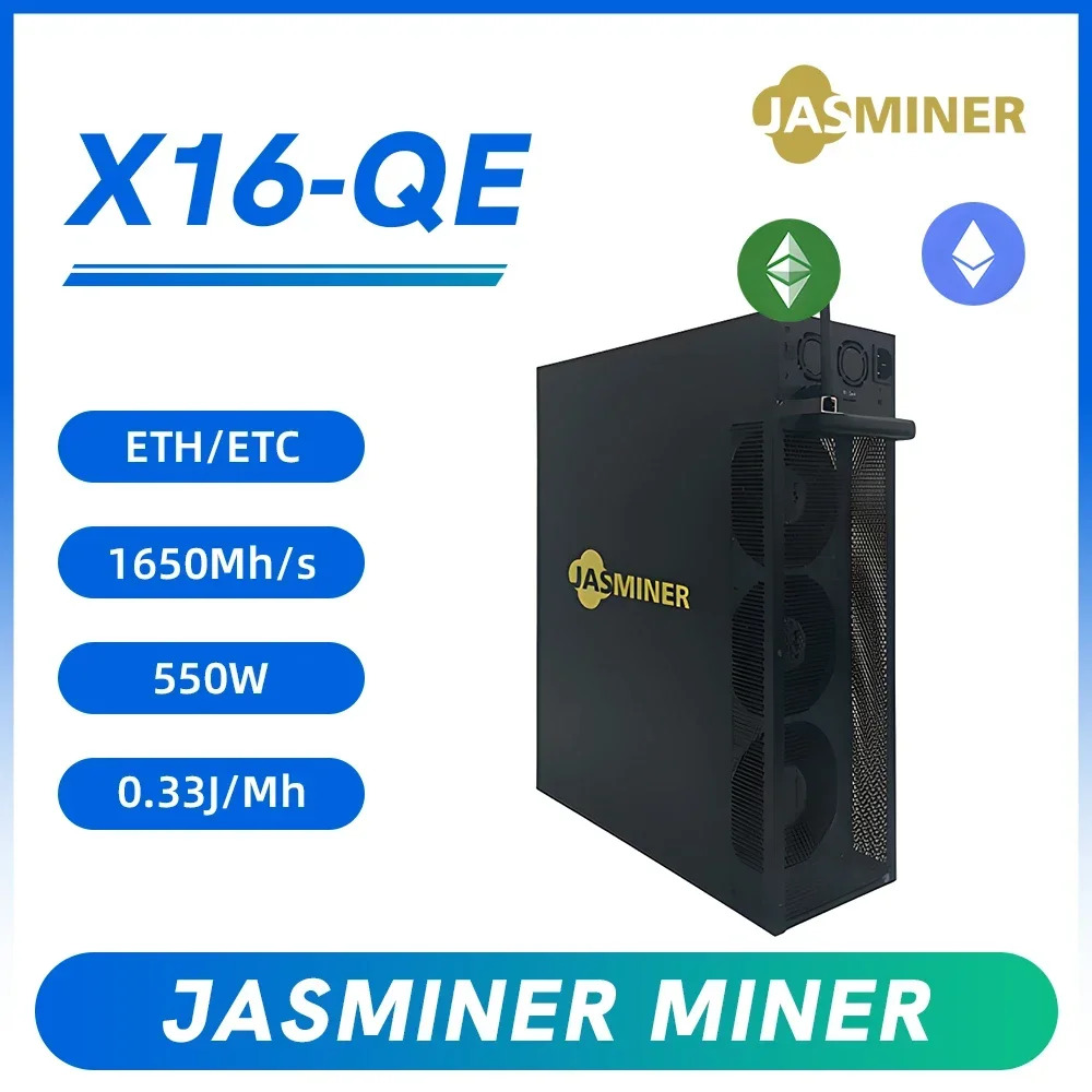 جديد Jasminer X16Q Pro ETC مينر 2050Mh/s 520W 8G X16 عالية الإنتاجية هادئة برو تشفير Asic آلة التعدين Ethash ETHW المنزل مينر