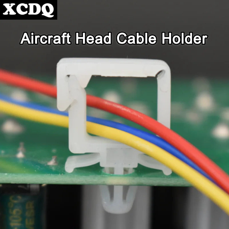 100pcs Aircraft Type Cable Holder PC Board Inserting Wire Fixed Seat Cable Clips Clamps Manager Tie Retain Harness Organizer