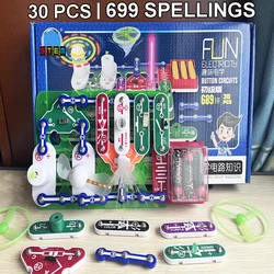 새로운 과학 실험 키트, 어린이용 전자 회로 30종 세트, 어린이용 전기 회로, STEM 장난감, 과학 키트