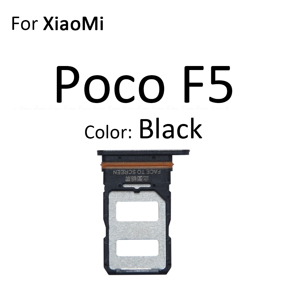 Sim Card Micro SD Card Tray Socket Holder Slot Container Connector Adapter Reader Parts For XiaoMi Poco F5 F6 Pro