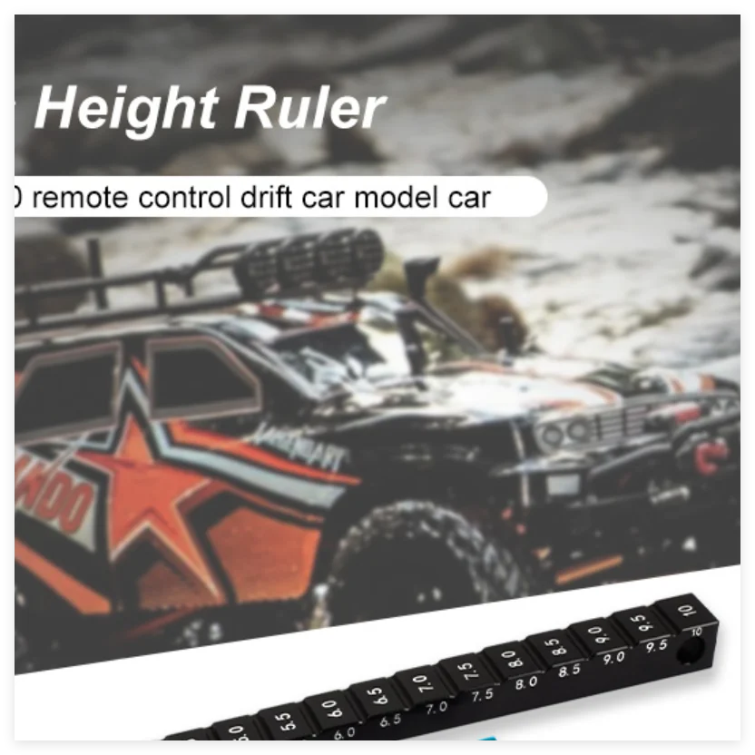 9IMOD RC Car Height Ruler Chassis Droop Gauge 3-10MM For RC 1/10 Drift Car Measuring Tool