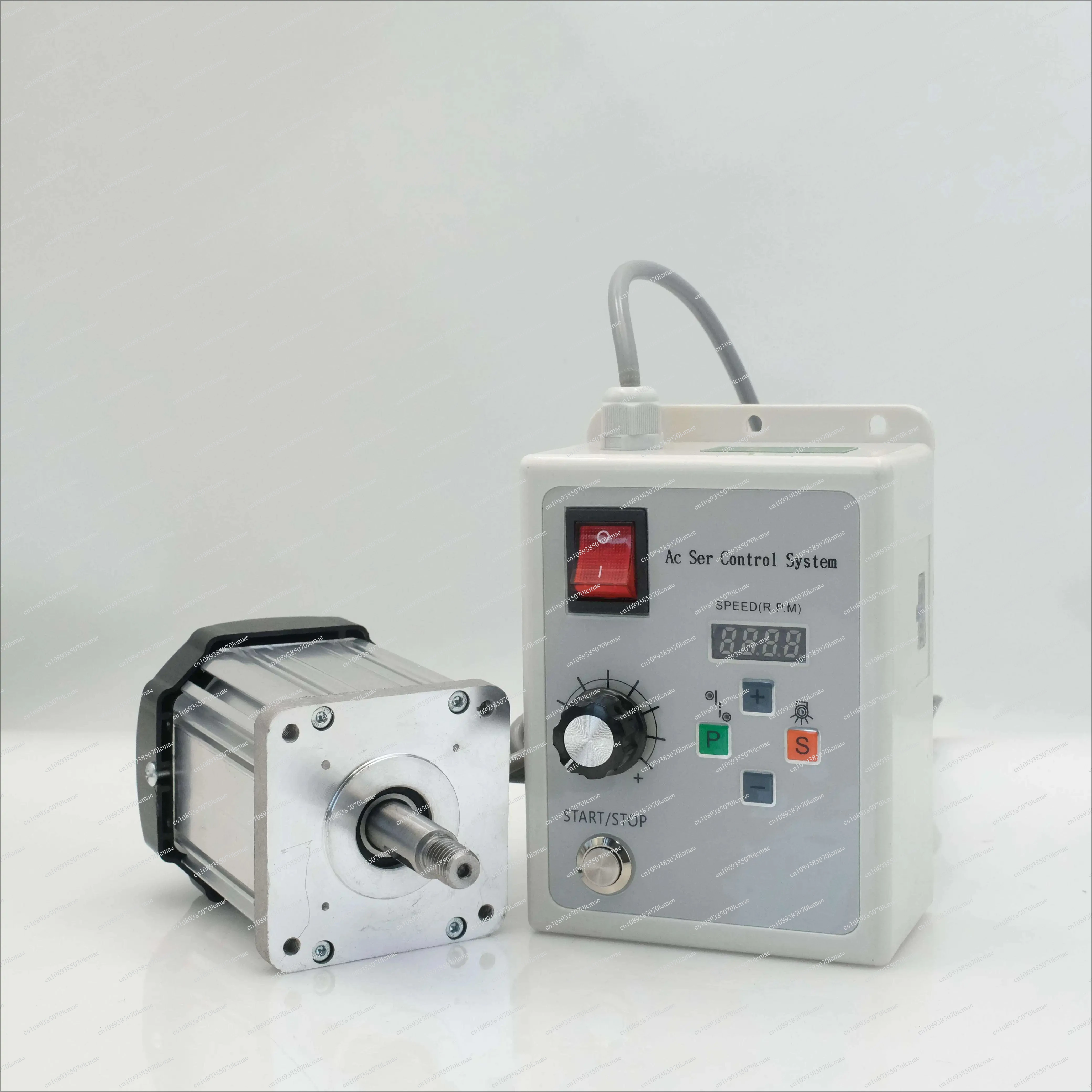 Knob adjustable speed 220v 550w servo motor and driver group, permanent magnet motor