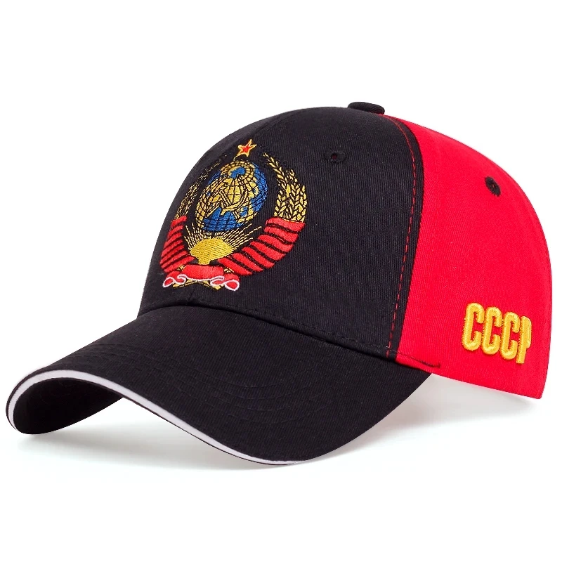 Unisex CCCP National Emblem Baseball Cap Men Women Cotton Snapback Hat Outdoor Visor Sun Hats Adjustable Fashion Hip Hop Hat