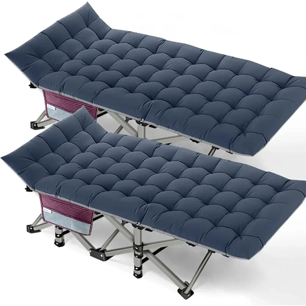 

Folding Camping Cots for Adults, 2 Pack Heavy Duty cot with Carry Bag, Portable Sleeping Bed for Camp Office Use for Traveling