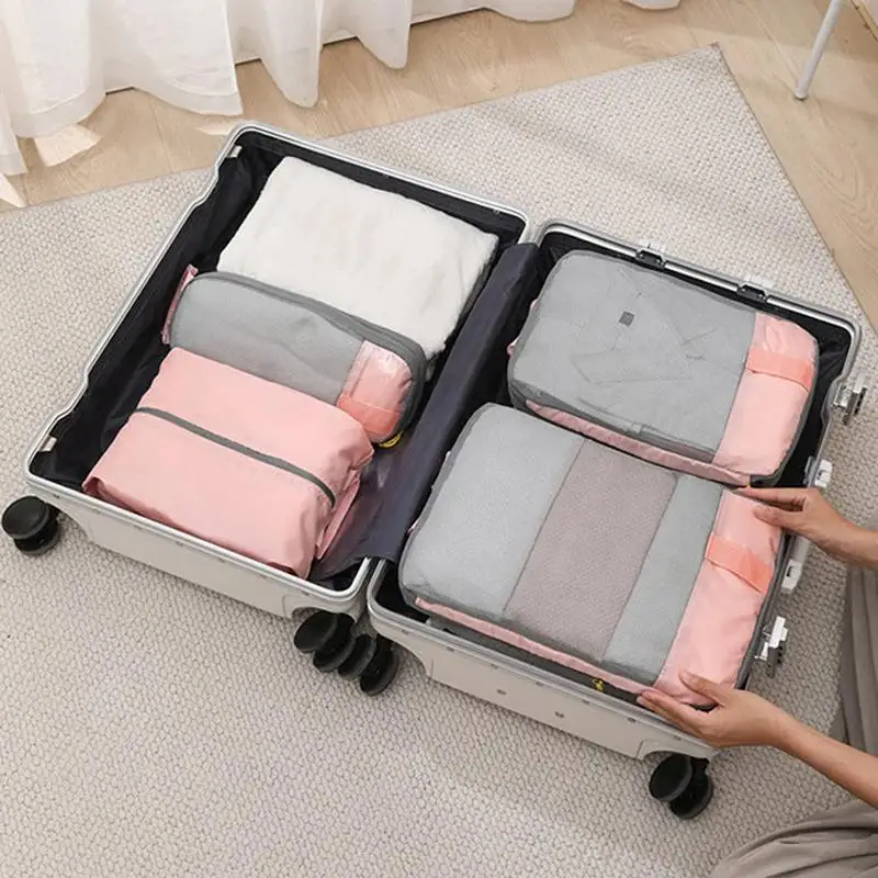 

Packing Cubes For Travel Compression Portable Lightweight Travel Packing Cubes Large Capacity Space-Saving Travel Accessories