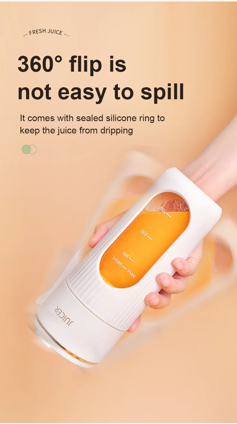 Juicer Cup Wireless Charging Small Portable High Quality Macaron Color Juice Cup Multi-functional Home  Automatic Fruit Blender