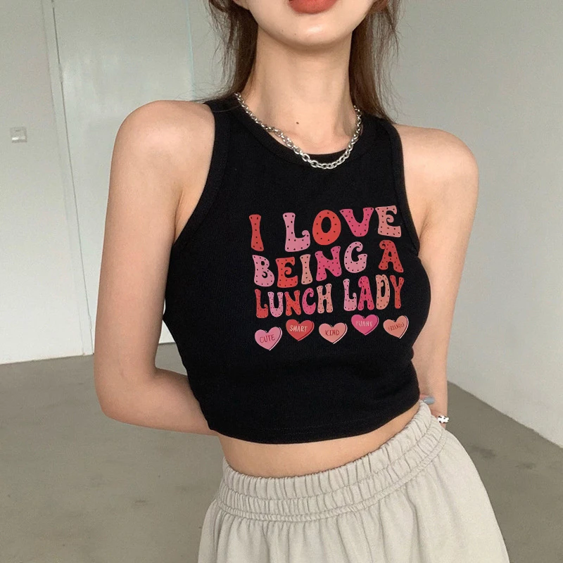 Creativo modello di lettera stampa Tees Trashy Y2k anni 2000 Gotico Vintage Crop Top anni '90 Vestiti Harajuku Estetica Emo Donna T-shirt