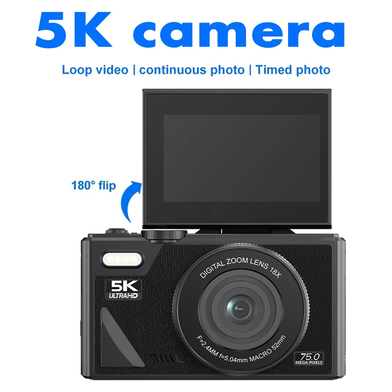 

2025 Digital Camera High Flip Screen Camera 68 Million Micro Single Rotating Screen Camera Wifi Transfer Mobile Phone Beauty