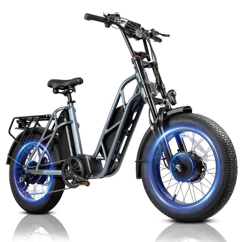 وصول جديد مباشر عالي الطاقة 1500 واط محرك مزدوج 750 واط خطوة من خلال دراجة كهربائية مع بطاريتين لمجموعة طويلة #1