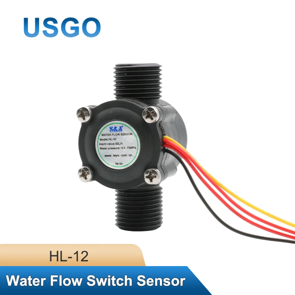 USGO S&A HL-12 Water Flow Switch Sensor CO2 Laser Engraving Machines for S&A Chillers