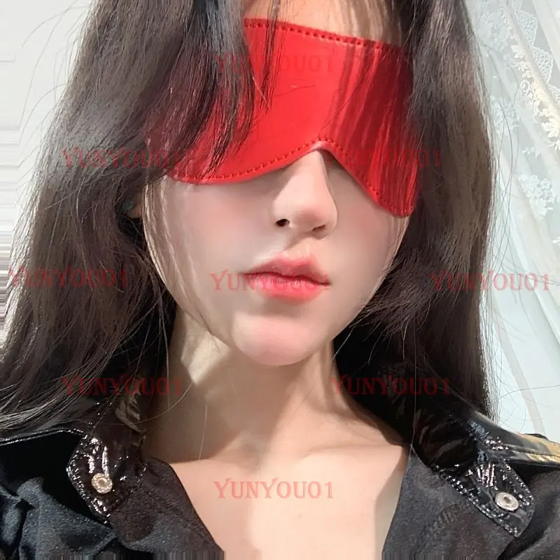 Eye Mask Sexy Leather Blackout Blindfold Mask Cosplay Cosplay Performance Props