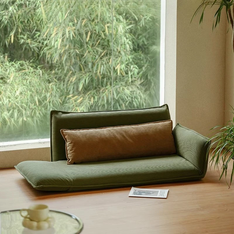 Folding sofa tatami bay window lying pad reading lazy sofa, balcony floor sofa