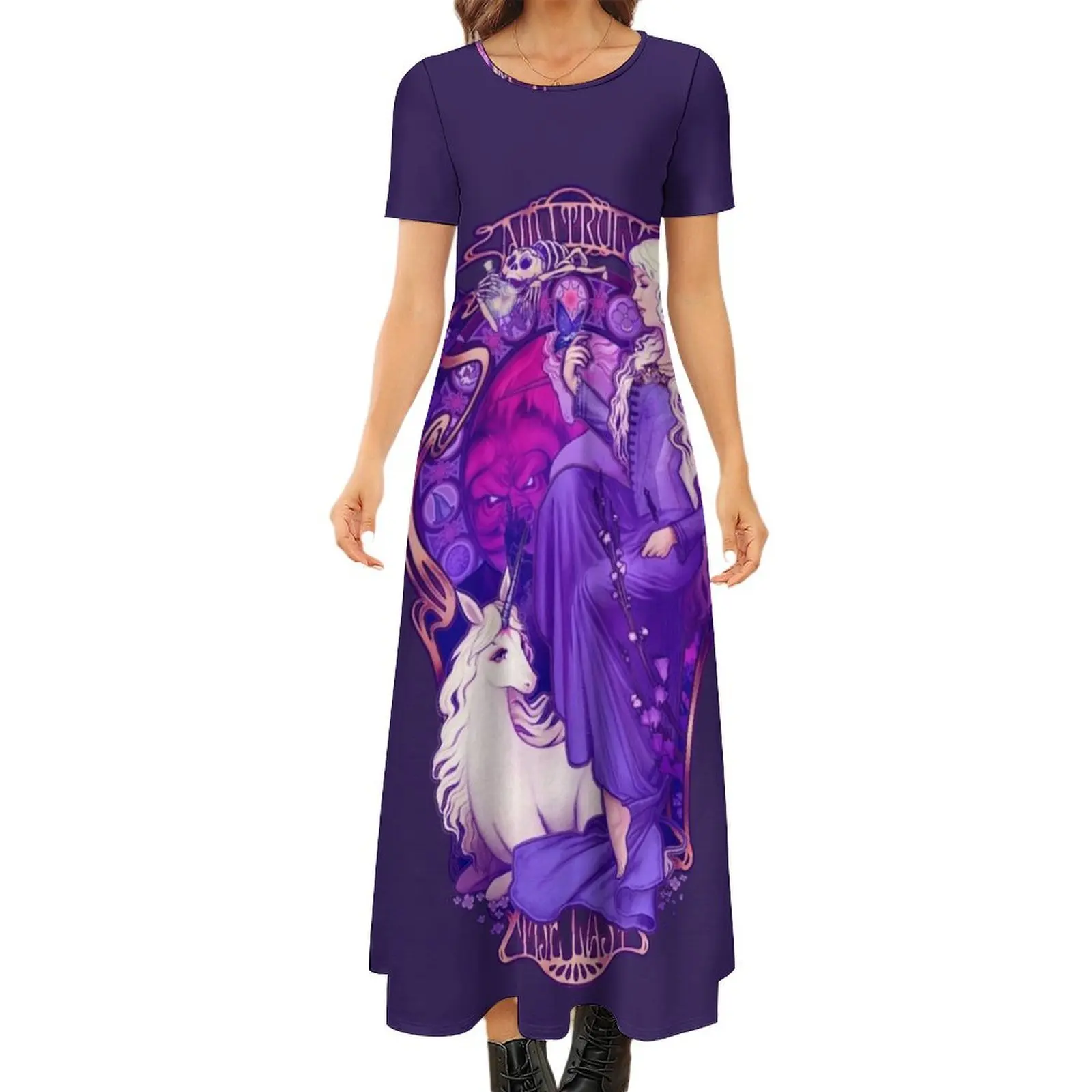 

Am I Truly the Last Round Neck Short Sleeve Dress womens dress ceremony dresses