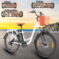 TTGO YY-26ST Electric Bicycle 250W36V14.5AH Lithium Battery Outdoor Riding Electric Bike Hydraulic Disc Brake 26-inch Tire Ebike
