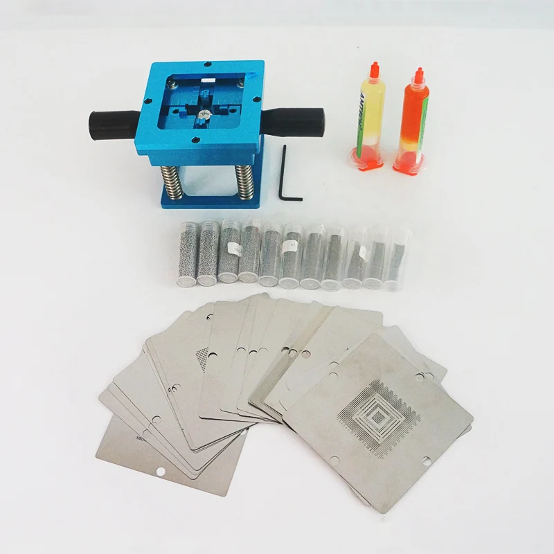 Imagem -06 - Bga Reballing Station Machine Kit Universal Stencil Ferramentas de Reparação de Bola 90 mm