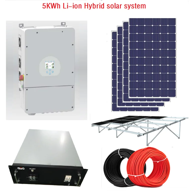 Complete Set Solar Energy System 10000w Hybrid Solar System 3KW 5KW 8kw 10KW Solar Power System price for home