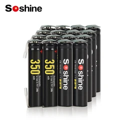 Soshine 10440 350mAh AAA Li-ion Batteries with Welding Tabs 3A 3.7V 350mAh Lithium Rechargeable Battery for Microphone Headlamp