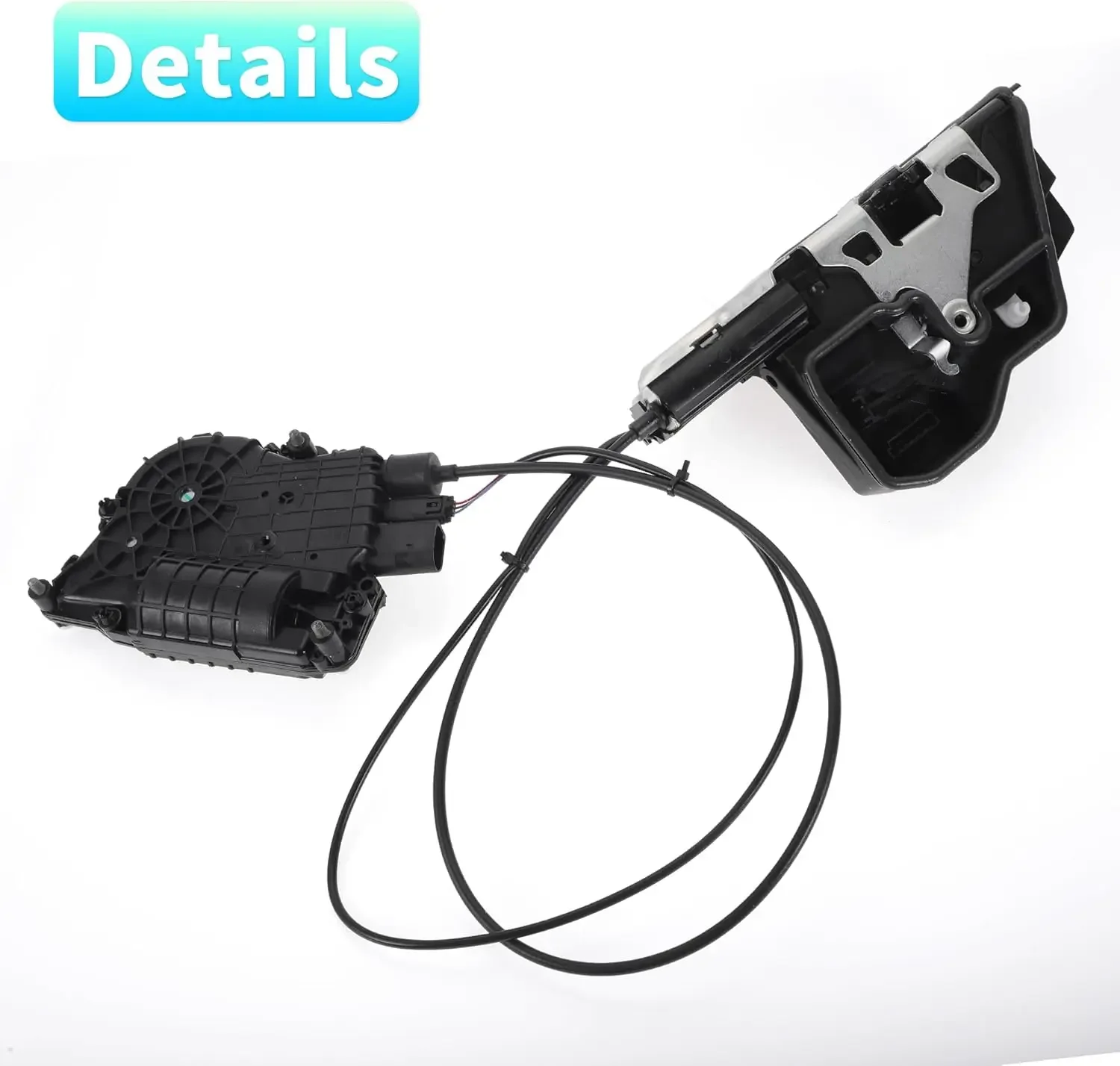 Left Driver Side Power Door Lock Actuator Motor with Cable for BMW Drive Door Latch Actuator Assembly Replace 51227149447 Black