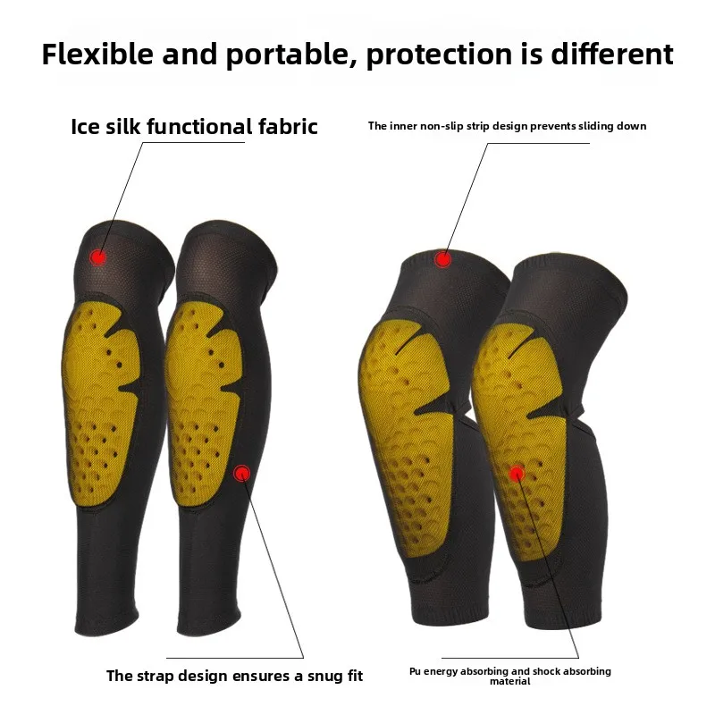 

Motorcycle Protective Gear Men Women Ice Silk Arm Sleeves Anti Fall Elbow Knee Pads UV Breathable Summer Moto Accessories