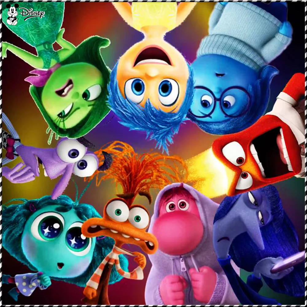 

Disney Diamond Painting Brain Intelligence Team Full Drill Mosaic Cartoon Joy Embarrassment Personalized Gift