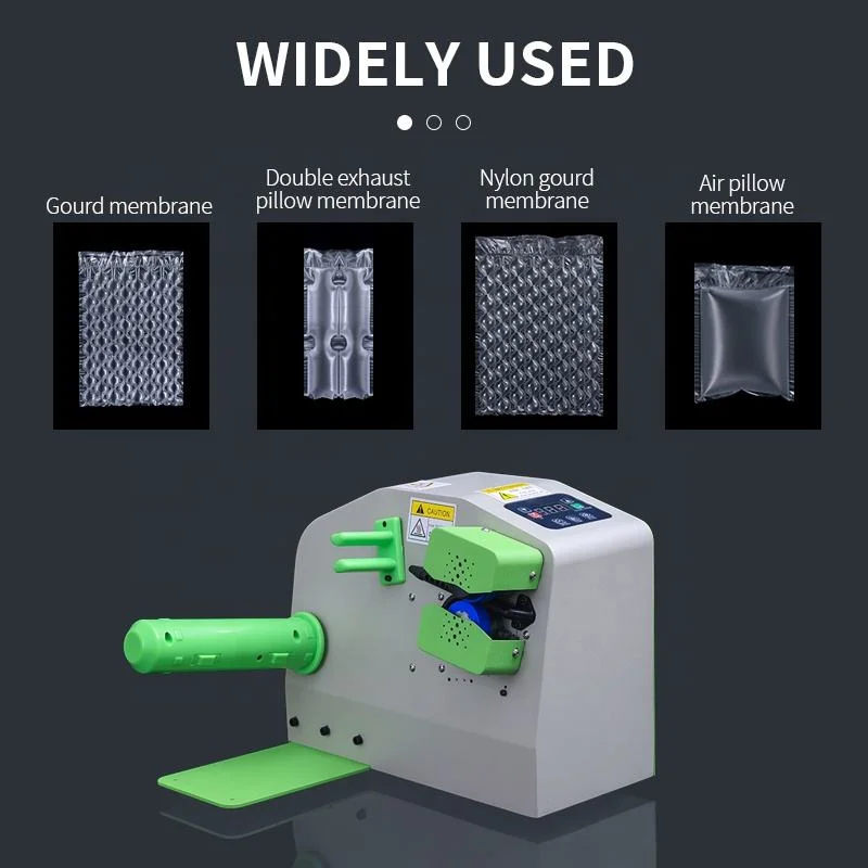 Cushion Packaging Machine 2 Roll Air Bubble Air Pillow Bubble Roll Film Bag Filling Case Packing Machine
