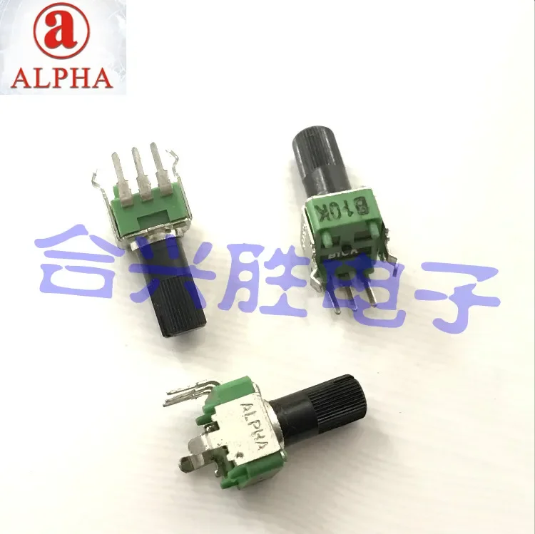 3PCS/lot  RK09K vertical rotary potentiometer single link B10K shaft length 13MM volume potentiometer