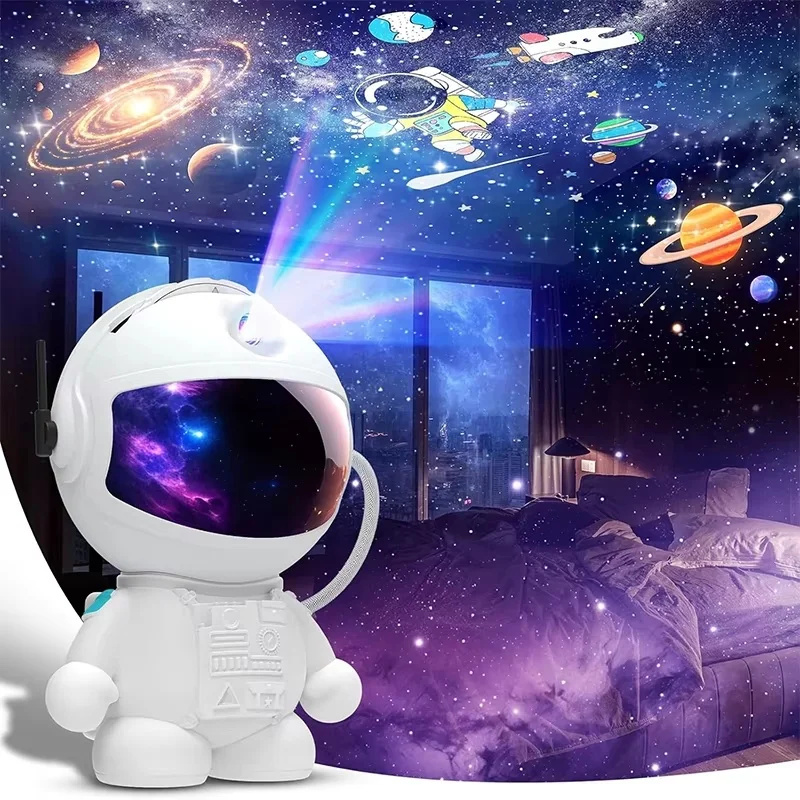New Astronaut Galaxy Projection Light 12 Image Discs Galaxy Night Light Ceiling Atmosphere Lighting LED Space For BedRoom Decor