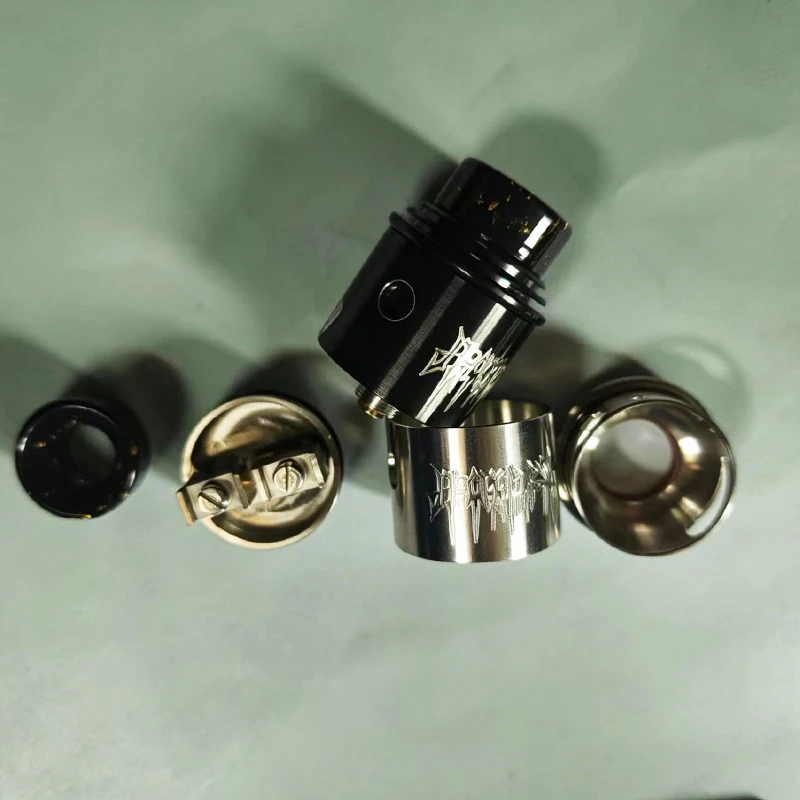 NEW Apocalypse GEN 2 RDA Resin Drip Tip Single Dual Coil Build 24mm with Squonk BF Pin Tank Replacement accessorie - view 5
