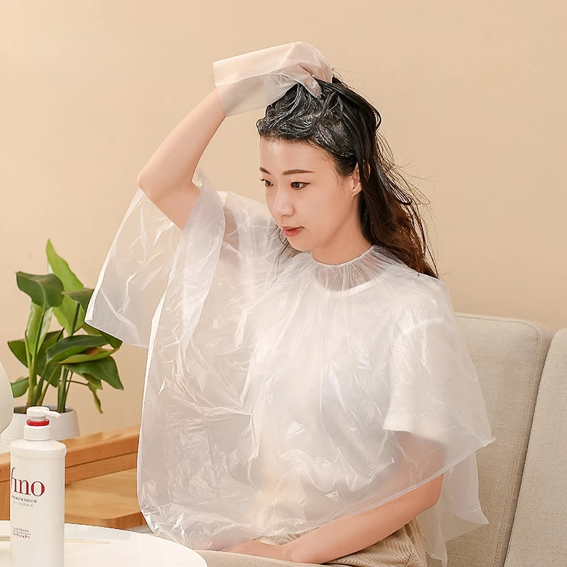 Japan Disposable Dye Hair Shawl, Household Hairdressing Cape, Perm Styling Tools, Not Easy to Break, Waterproof, Antifouling