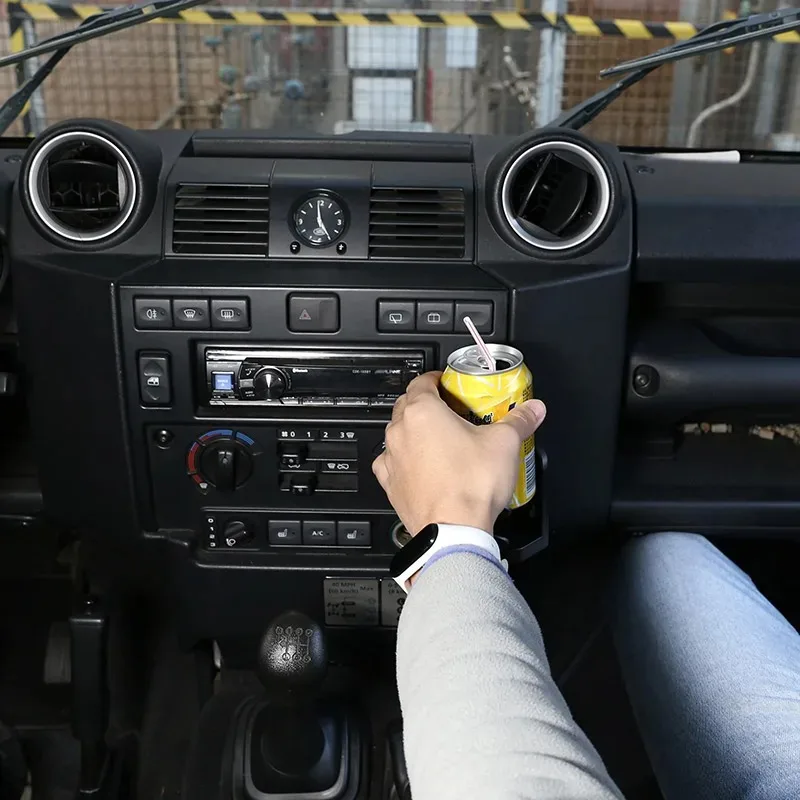 

For Land Rover Defender 90 110 130 04-18 Car Cup Holders Truck Water Bottle Mount Stand Drinks Organizer Basket Car Accessories