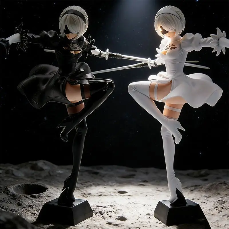 Nier Automata Yorha 2b Figure Anime Game Pvc Collectible Statue Pc Case Decoration Desktop Ornament Action Figure Model Toy Gift