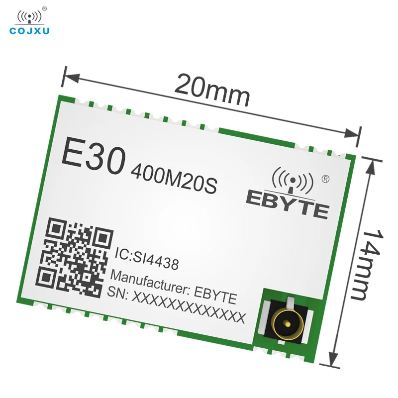 In Stock SI4463 SI4438 433/470MHz Wireless Module Long Range 100mW E30-400M20S IPEX/Stamp Hole Antenna 2.5KM SPI Wireless Module