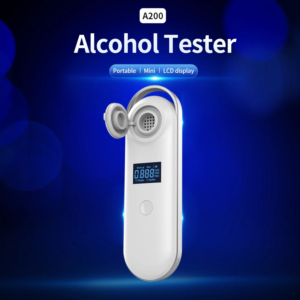 

Handheld Alcohol Analyzer Digital Breathalyzer Rechargeable Portable Drink-Driving Breathalyzer High Accuracy Alcohol Tester
