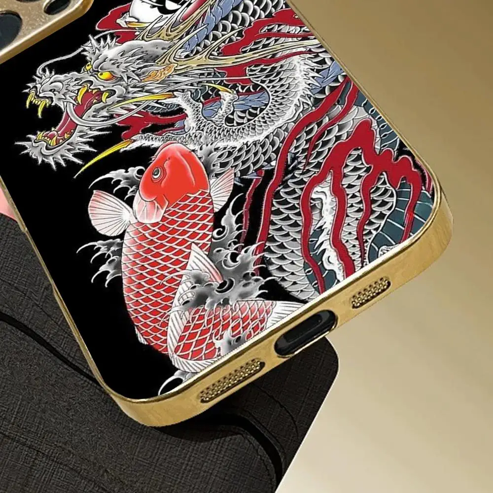 Yakuza Kiwami 3 & Dark Ties Phone Case For iphone 17 AIR 16 15 14 13 12 Pro Plus Max gold Electroplated glass Case - view 6