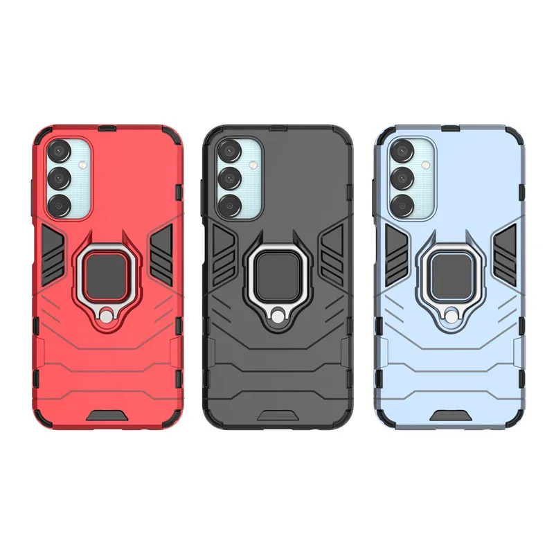 For Samsung Galaxy M15 5G Case For Samsung M15 Cover 6.5 inch Shockproof Armor Ring Holder Protective Bumper For Galaxy M15