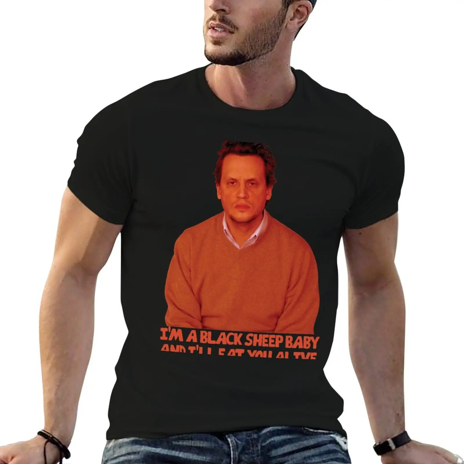 T-shirt I'm A Black Sheep Baby And I'll Eat You Alive, t-shirt essentiel en coton, t-shirts en coton de haute qualité, t-shirt 100% coton