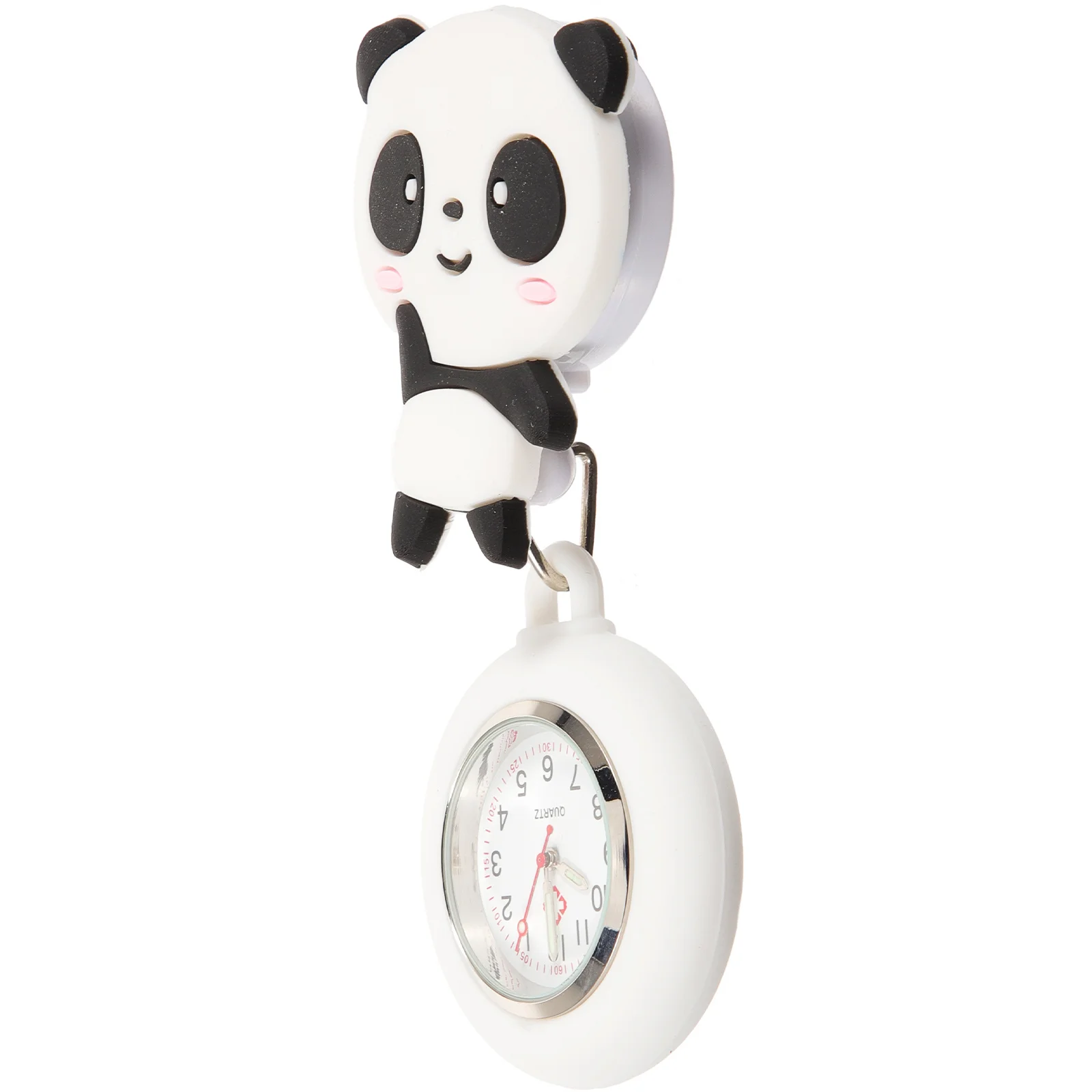 ساعة بمشبك للممرضات، ساعة معلقة للممرضات قابلة للسحب مع موضوع طبي مثالي لمحترفي الرعاية الصحية