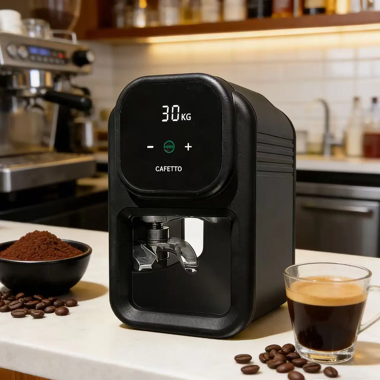 Espresso Tamper 58mm Electric Coffee Tamper  Automatic Coffee Tamper With Pressure Control