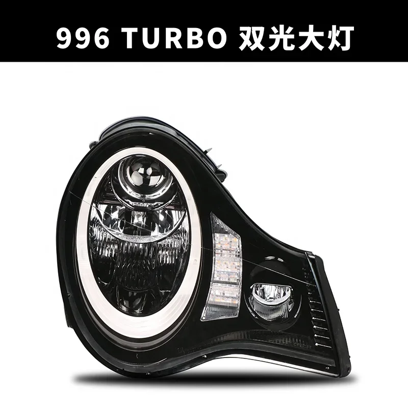AirowFor Porsche 996 TURBO LED Head Lamp BI XENON Projector Lens Headlight