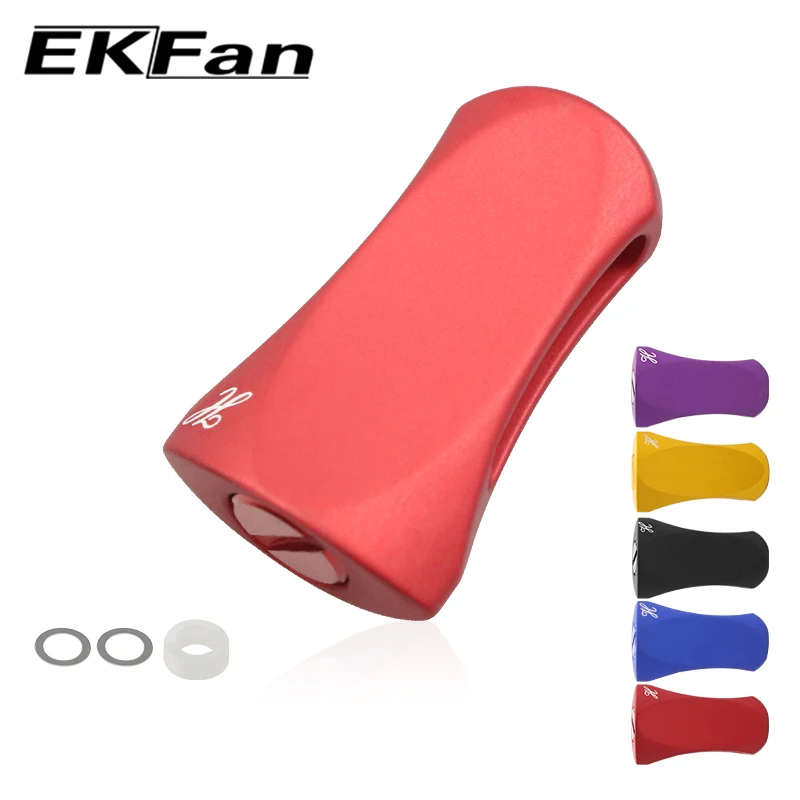 EKFan 1pcs Aluminum Alloy flat mini Spinning Baitcasting Fishing Reel handle knob for A/D/S Lure Reel Handle DIY part accessory
