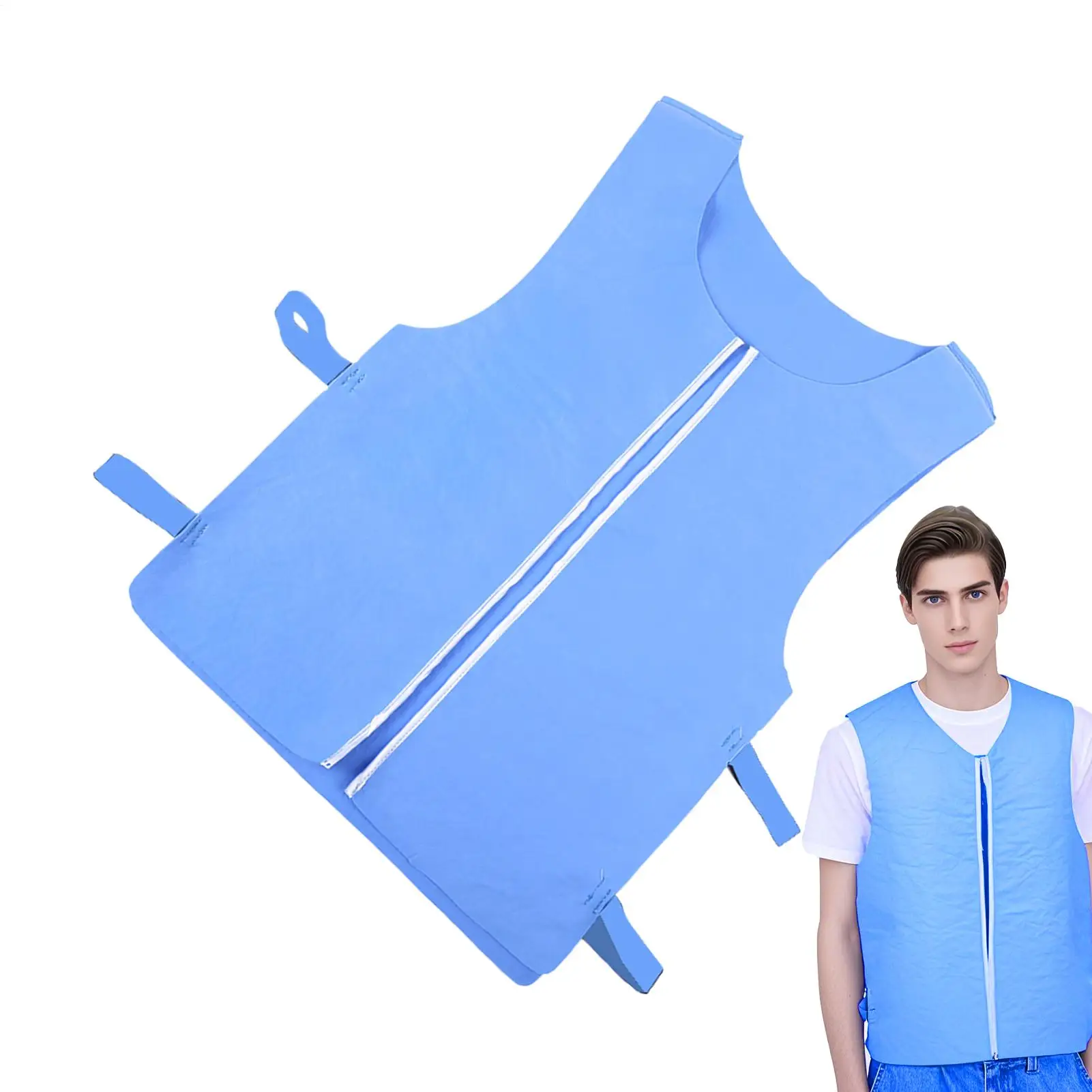 

Cool Vest Cool Jacket Water-Activated Lightweight Outerwear Sleeveless Jacket For Men Women Running Fishing Gardening Cycling