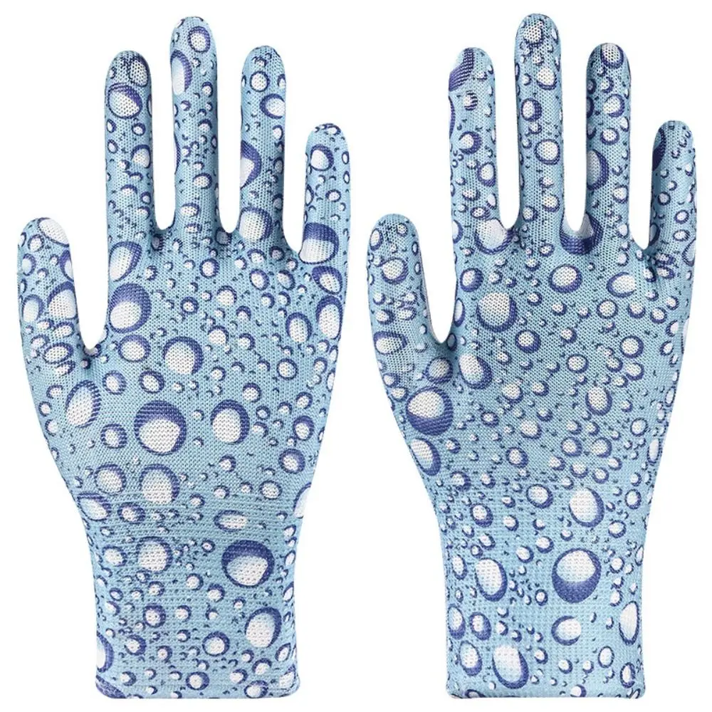 

1Pair Thin Planting Labor Gloves Labor Protection Nylon Gardening Gloves Anti-Fouling Non-slip Women Work Gloves Floral Garden