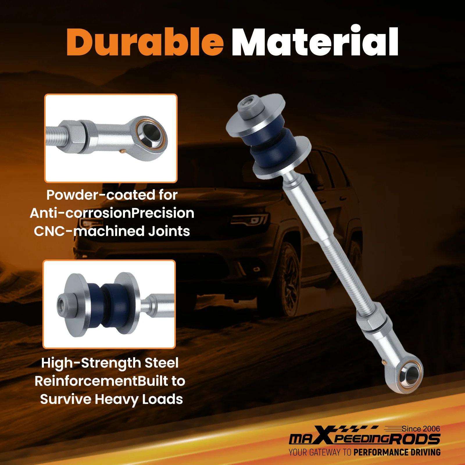 Front Rear Extended Adjustable Sway Bar Link Kit For Nissan Patrol Gu Y61 1997-2016