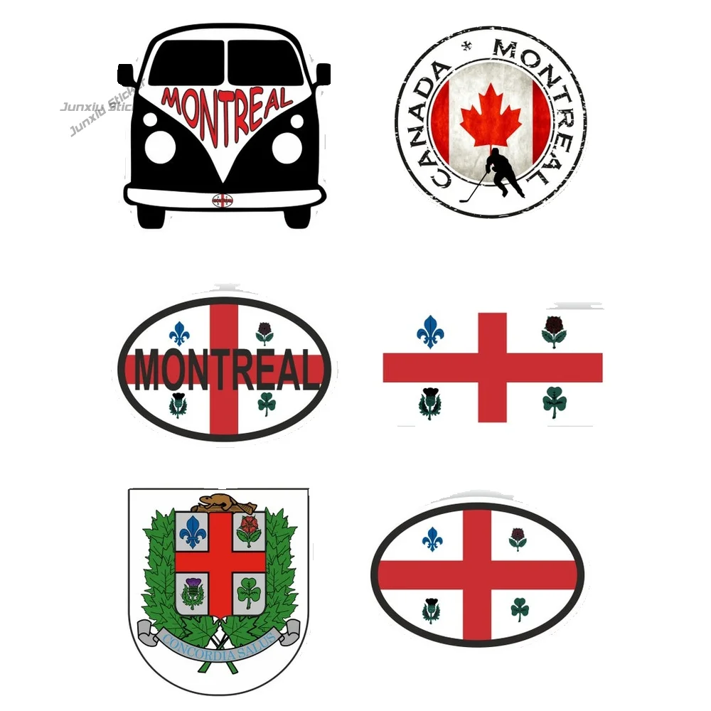 

Montreal Canadian Maple Leaf Flag Vinyl Stickers Occlusion Scratch Exterior X 500 Motorcycle Stickers Decal For Car Decoration