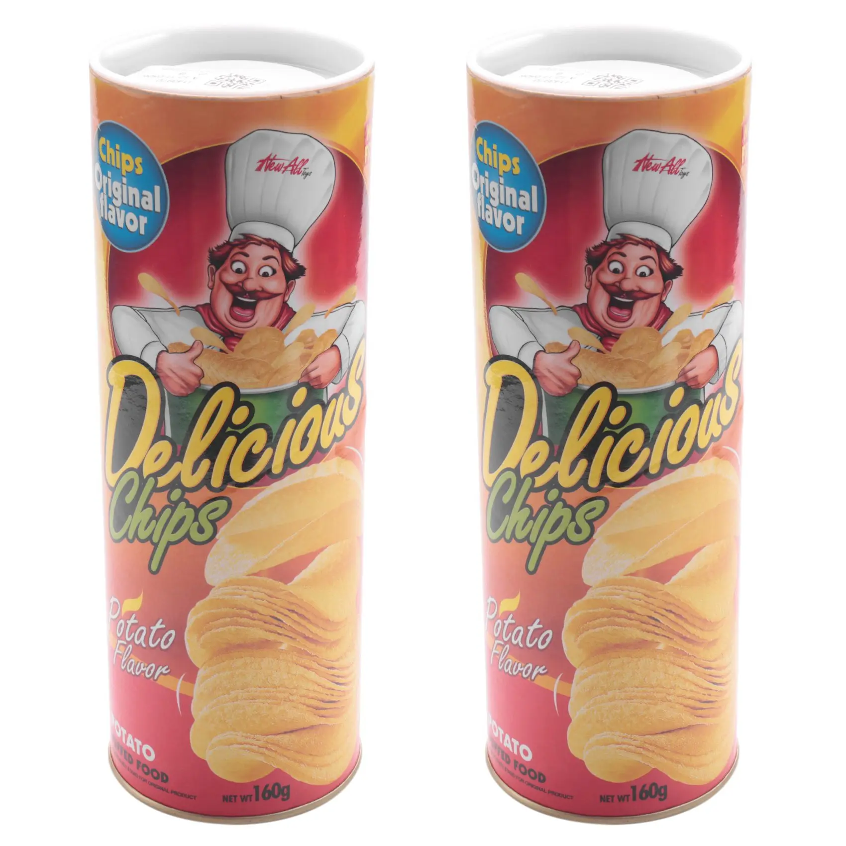 

DELAM-2X Гигантская пружинная змея-шутка в виде картофельных чипсов, подарок на 1 апреля, большой размер (в стиле картофельных чипсов)