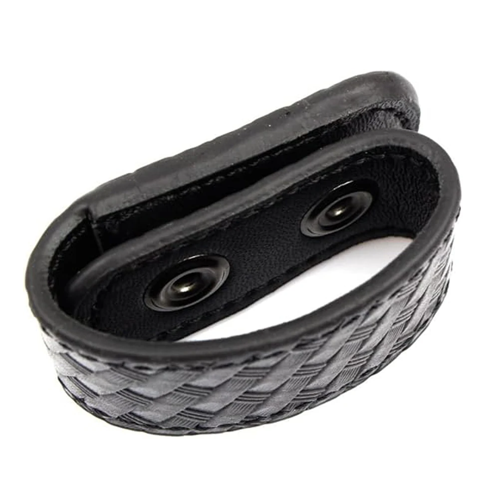 Basketweave Double Snap Belt Keepers, Duty Keepers Fit 2.25\